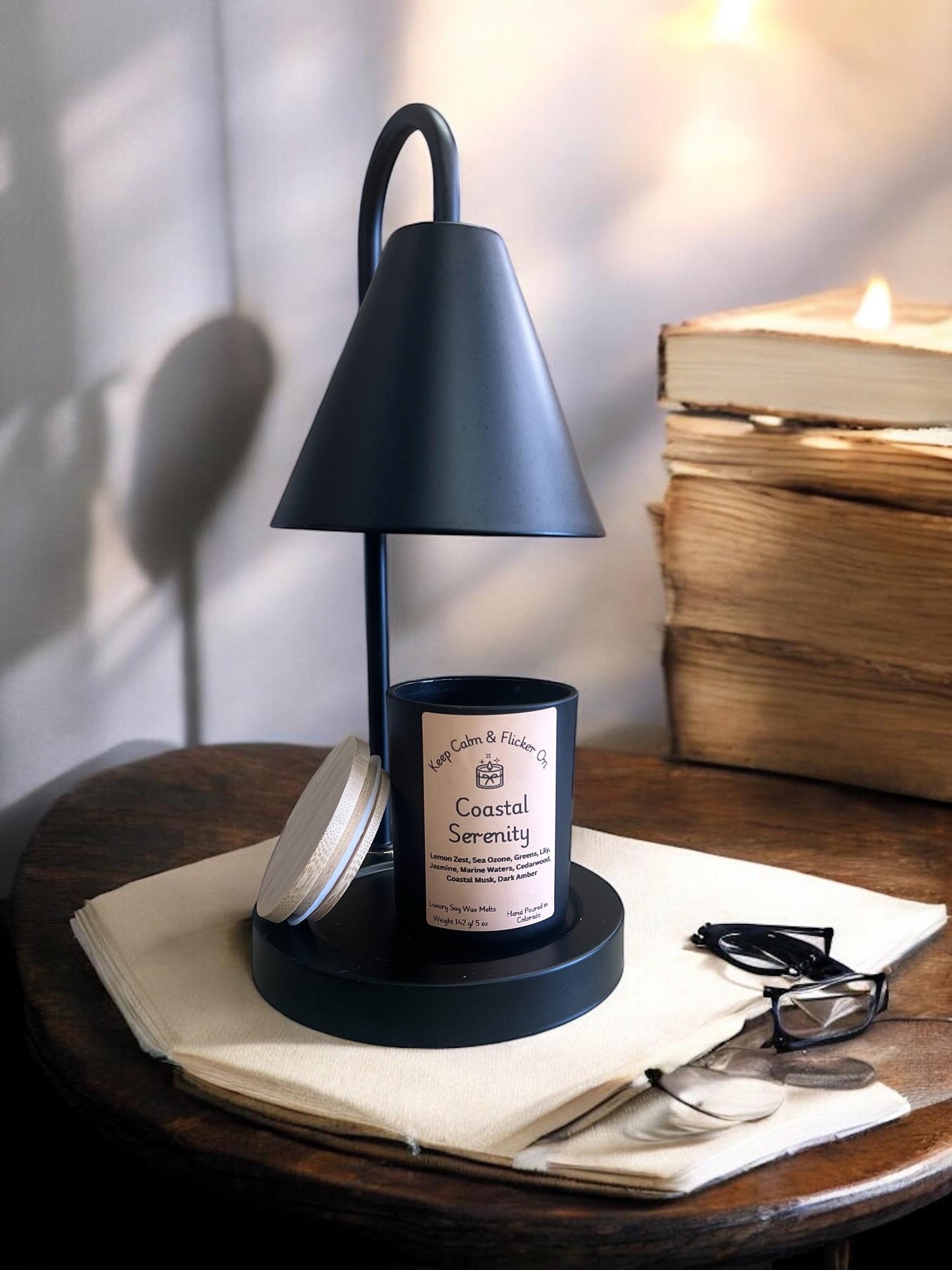 Glass Jar Wickless Scented Candle 5oz