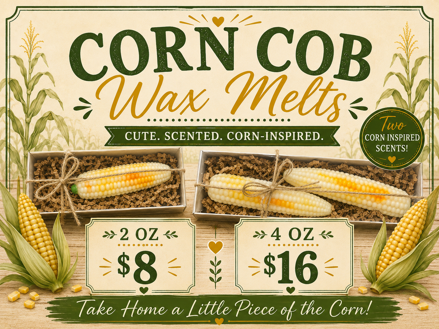 Corn Cob Wax Melts
