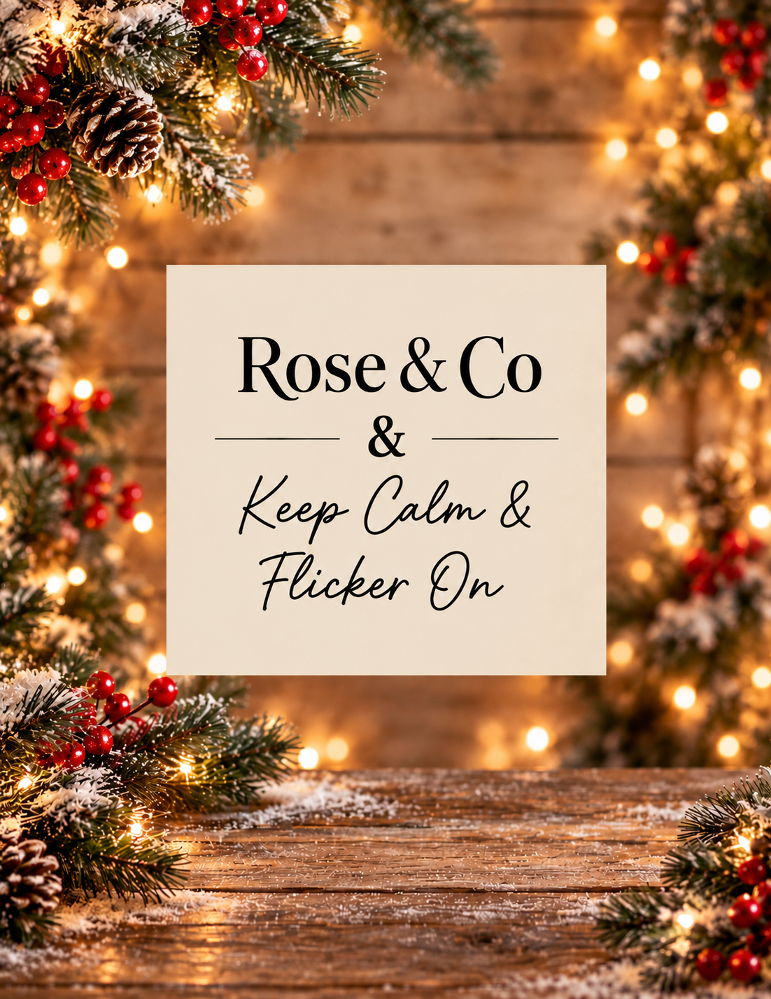 Christmas Candle Pouring Party - Dec. 3rd, Rose & Co - Wellington