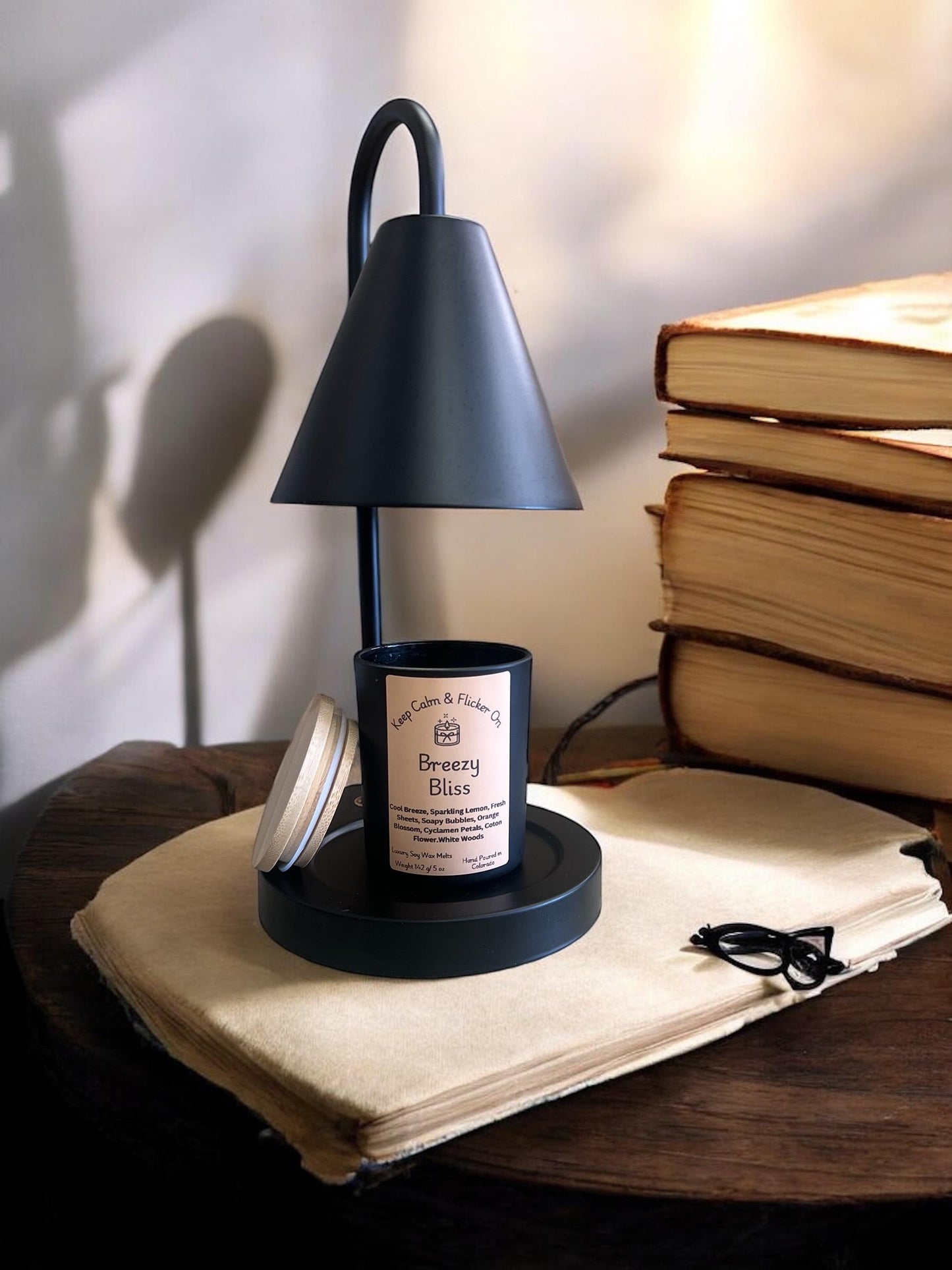 Glass Jar Wickless Scented Candle 5oz